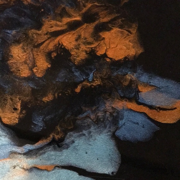 12 x 12” signed Original mixed media abstract painting with epoxy coat - Picture 2 of 6